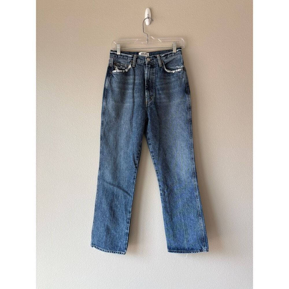 AGOLDE Straight Leg Jeans in Medium Blue